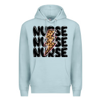 Blue Mist nurse lightning bolt Premium Hoodie - MaliasSmallBusiness
