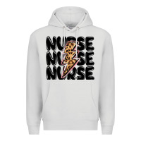 Dove Grey nurse lightning bolt Premium Hoodie - MaliasSmallBusiness