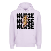 Lilac nurse lightning bolt Premium Hoodie - MaliasSmallBusiness