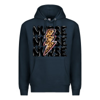 Navy nurse lightning bolt Premium Hoodie - MaliasSmallBusiness