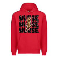 Red nurse lightning bolt Premium Hoodie - MaliasSmallBusiness