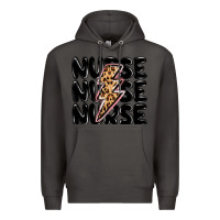 Smoke nurse lightning bolt Premium Hoodie - MaliasSmallBusiness