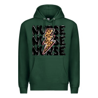 Sports Green nurse lightning bolt Premium Hoodie - MaliasSmallBusiness