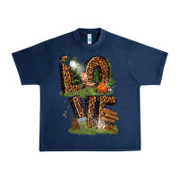 Navy love camping Urban Heavy Tee - texasbilliewilder