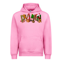 Fuchsia Pink Personalized Christmas Themed Urban Hoodie - NancyCooperArtShop