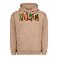 Pigment Burro Personalized Christmas Themed Urban Hoodie - NancyCooperArtShop