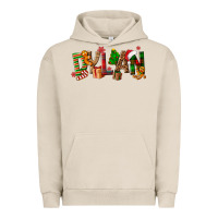 Pigment French Oak Personalized Christmas Themed Urban Hoodie - NancyCooperArtShop