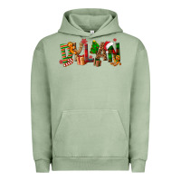 Pigment Oil Green Personalized Christmas Themed Urban Hoodie - NancyCooperArtShop