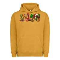 Pigment Peanut Butter Personalized Christmas Themed Urban Hoodie - NancyCooperArtShop