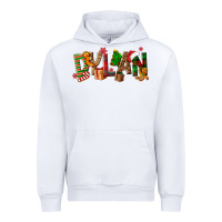 White Personalized Christmas Themed Urban Hoodie - NancyCooperArtShop