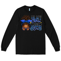Black in my cheer mom era afro messy bun Long Sleeve Tee - texasbilliewilder