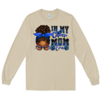 Mushroom in my cheer mom era afro messy bun Long Sleeve Tee - texasbilliewilder