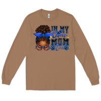 Toasted Coconut in my cheer mom era afro messy bun Long Sleeve Tee - texasbilliewilder