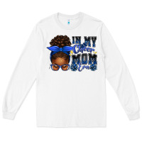 White in my cheer mom era afro messy bun Long Sleeve Tee - texasbilliewilder