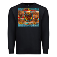 Black saddle horseshoe leopard sunflower Premium Sweatshirt - Artiststas