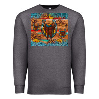 Charcoal Heather saddle horseshoe leopard sunflower Premium Sweatshirt - Artiststas