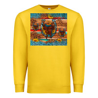Lemon saddle horseshoe leopard sunflower Premium Sweatshirt - Artiststas