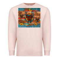 Pale Pink saddle horseshoe leopard sunflower Premium Sweatshirt - Artiststas