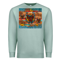 Seafoam saddle horseshoe leopard sunflower Premium Sweatshirt - Artiststas