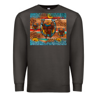 Smoke saddle horseshoe leopard sunflower Premium Sweatshirt - Artiststas