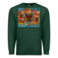 Sports Green saddle horseshoe leopard sunflower Premium Sweatshirt - Artiststas