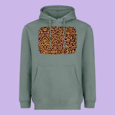 Leopard Glitter Background Heavyweight Hoodie Designed By Jahusdesignshop