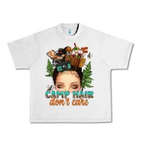 Lunar Rock messy bun camp hair dont care Urban Heavy Tee - texasbilliewilder