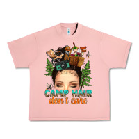 Salmon messy bun camp hair dont care Urban Heavy Tee - texasbilliewilder