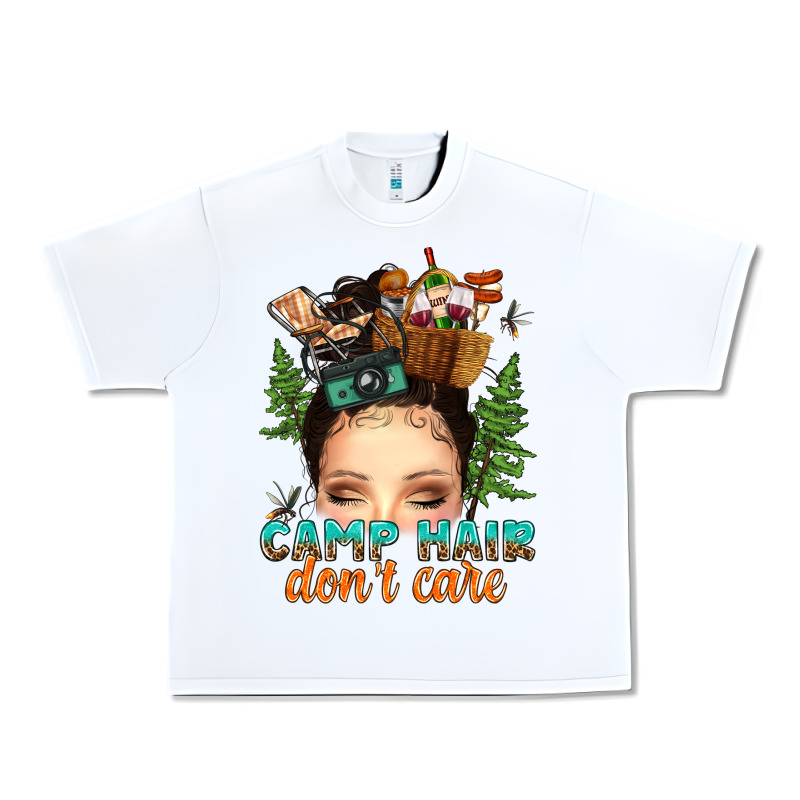 Messy Bun Camp Hair Dont Care Urban Heavy Tee by texasbilliewilder | Teevron