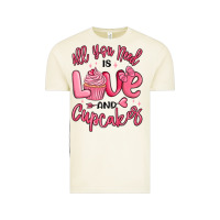 All You Need Is Love And Cupcakes Valentines Day Vintage Tee | Teevron