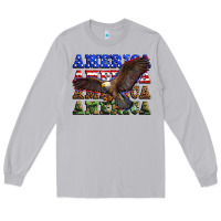Moon Dust america america america america Long Sleeve Tee - Zillion Design Studio