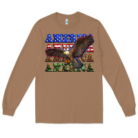 Toasted Coconut america america america america Long Sleeve Tee - Zillion Design Studio