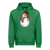 Emerald Snowman Urban Hoodie - NancyCooperArtShop
