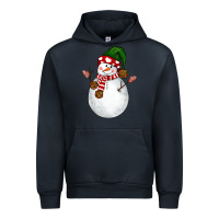 Navy Snowman Urban Hoodie - NancyCooperArtShop