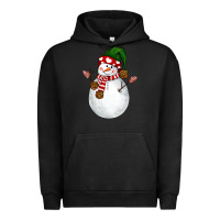 Pigment Black Snowman Urban Hoodie - NancyCooperArtShop
