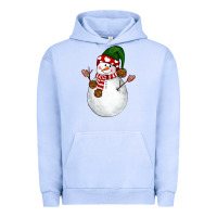 Pigment Grape Ice Snowman Urban Hoodie - NancyCooperArtShop