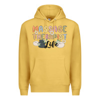 Antique Gold massage therapist life Premium Hoodie - MaliasSmallBusiness