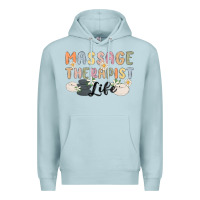 Blue Mist massage therapist life Premium Hoodie - MaliasSmallBusiness