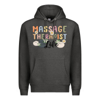 Charcoal Heather massage therapist life Premium Hoodie - MaliasSmallBusiness