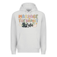 Dove Grey massage therapist life Premium Hoodie - MaliasSmallBusiness