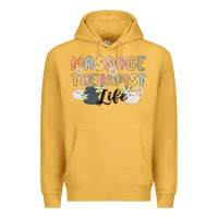Mustard massage therapist life Premium Hoodie - MaliasSmallBusiness