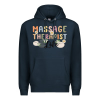 Navy massage therapist life Premium Hoodie - MaliasSmallBusiness
