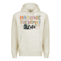 Oatmeal Heather massage therapist life Premium Hoodie - MaliasSmallBusiness