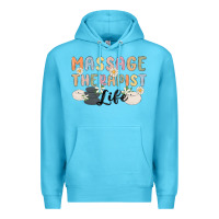 Ocean Blue massage therapist life Premium Hoodie - MaliasSmallBusiness