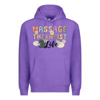 Purple massage therapist life Premium Hoodie - MaliasSmallBusiness