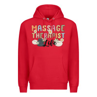 Red massage therapist life Premium Hoodie - MaliasSmallBusiness