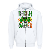 Irish I Was Gamer St. Patricks Day Zipper Hoodie | Teevron