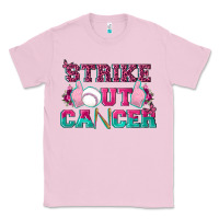 Bubblegum Pink Strike Out Cancer Baseball Classic Tee - texasbilliewilder
