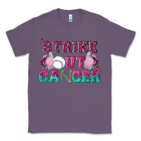 Lavender Strike Out Cancer Baseball Classic Tee - texasbilliewilder