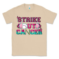 Mushroom Strike Out Cancer Baseball Classic Tee - texasbilliewilder